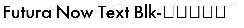 Futura Now Text Blk字体转换